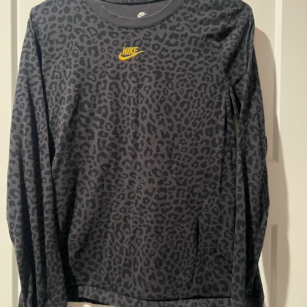 Nike Black Tee with White Logo